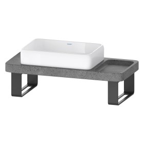 Ensemble de consoles en pierre Duravit Qatego avec lavabo, console et support de console 100 x 45 cm