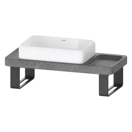Ensemble de consoles en pierre Duravit Qatego avec lavabo, console et support de console 100 x 45 cm