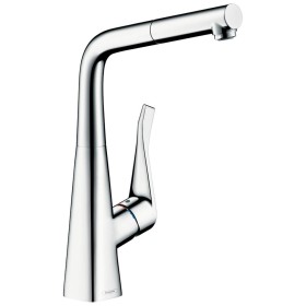 Rubinetto monocomando per cucina hansgrohe Metris M71 320, beccuccio estraibile, 1getto, sBox