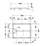 Duravit Fussgestell für Stonetto Duschwanne 100 x 80 cm - Detailansicht