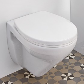 Vaso WC sospeso Villeroy & Boch O.novo con sedile WC in confezione combinata