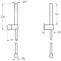 VitrA Origin Handbrause-Set mit Wandhalterung G 1/2" - Detailansicht
