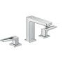 Robinet de lavabo 3 trous hansgrohe Metropol 110 avec poignées en forme de boucle et bonde Push-Open