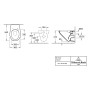 Vaso WC sospeso Villeroy & Boch O.novo con sedile WC in confezione combinata