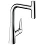 hansgrohe Talis Select M51 Miscelatore monocomando da cucina 220, beccuccio estraibile, 1getto