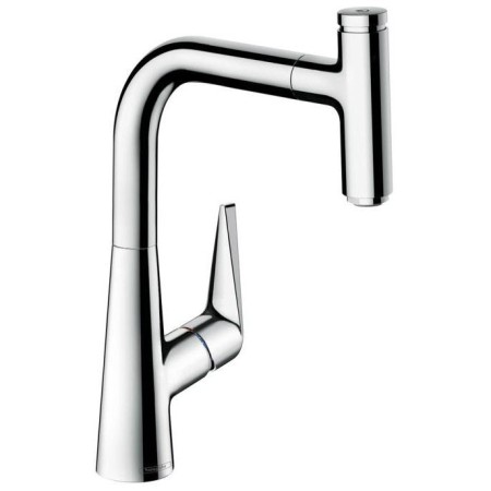 hansgrohe Talis Select M51 Miscelatore monocomando da cucina 220, beccuccio estraibile, 1getto