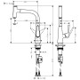 hansgrohe Talis Select M51 Miscelatore monocomando da cucina 220, beccuccio estraibile, 1getto - vista dettagliata