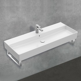 Villeroy & Boch Memento 2.0 Lavabo 120 cm con 1 foro per rubinetto, con troppopieno
