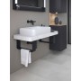 Ensemble de consoles en pierre Duravit Qatego avec lavabo, console et support de console 100 x 45 cm - photo produit