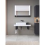 Ensemble de consoles en pierre Duravit Qatego avec lavabo, console et support de console 100 x 45 cm - vue détaillée