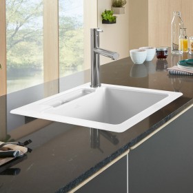 Lavello incasso Villeroy & Boch Siluet 50 S Flat, scarico con azionamento manuale, reversibile