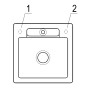 Lavello incasso Villeroy & Boch Siluet 50 S Flat, scarico con azionamento manuale, reversibile - immagine prodotto