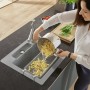 Lavello incasso Villeroy & Boch Siluet 50 S Flat, scarico con azionamento manuale, reversibile - vista dettagliata