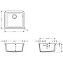 hansgrohe S510-U450 Unterbauspüle 450 - Detailansicht
