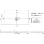 Receveur de douche Villeroy & Boch Squaro Infinity 180 x 80 cm - photo produit