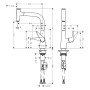 hansgrohe Talis Select M51 Miscelatore monocomando da cucina 220, beccuccio estraibile, 1getto - vista dettagliata