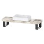 Ensemble de consoles en pierre Duravit Qatego avec lavabo, console et support de console 140 x 45 cm