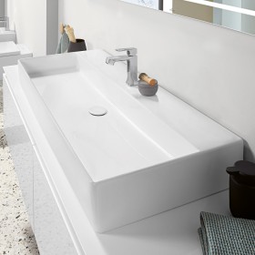 Villeroy & Boch Memento 2.0 Lavabo 100 cm con 1 foro per rubinetto, senza troppo pieno