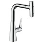 Rubinetto monocomando per cucina hansgrohe Metris Select M71 240, doccetta estraibile, 2 getti, sBox