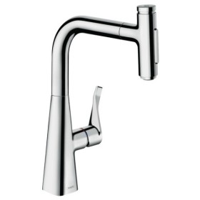 Rubinetto monocomando per cucina hansgrohe Metris Select M71 240, doccetta estraibile, 2 getti, sBox