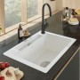 Lavello incasso Villeroy & Boch Siluet 60 S Flat, scarico con azionamento manuale