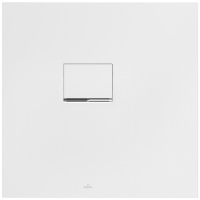 Receveur de douche Villeroy & Boch Squaro Infinity 80 x 80 cm pour installation en coin à gauche