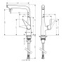 hansgrohe Talis Select M51 Miscelatore monocomando per cucina 300, 1jet - vista dettagliata