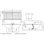 Villeroy & Boch Squaro Edge 12 Duo Badewanne 190 x 90 cm, Special Combi Pool Active, Technik Position 1