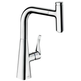 Rubinetto monocomando per cucina hansgrohe Metris Select M71 240, beccuccio estraibile, 1getto