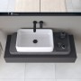 Ensemble de consoles en pierre Duravit Qatego avec lavabo et console 100 x 41 cm