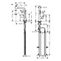 hansgrohe Miscelatore monocomando da cucina Metris Select M71 con bocca estraibile 240, 1jet, sBox - vista dettagliata