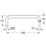 GROHE Rainshower Brausearm für Duschsysteme 34 cm - Detailansicht
