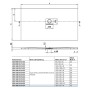 Receveur de douche Villeroy & Boch Squaro Infinity 180 x 80 cm - photo produit