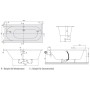 Vasca Villeroy & Boch Oberon Duo 190 x 90 cm