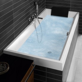 Villeroy & Boch Squaro Duo-Badewanne 180 x 80 cm, Hydropool Comfort, Technik Position 1