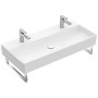 Villeroy & Boch Memento 2.0 Lavabo 100 cm con 2 fori per rubinetto, senza troppo pieno - vista dettagliata