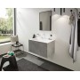 Robinet de lavabo à trois trous hansgrohe Finoris 160 avec bonde Push-Open - vue détaillée
