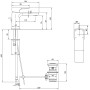 Rubinetto monocomando per lavabo Villeroy & Boch Subway 3.0
