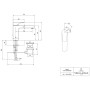 Rubinetto monocomando per lavabo Villeroy & Boch Liberty - immagine prodotto
