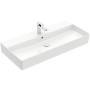 Villeroy & Boch Memento 2.0 Lavabo 100 cm con 1 foro per rubinetto, con troppopieno - vista dettagliata