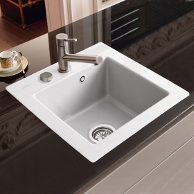 Lavello incasso Villeroy & Boch Subway 45 XS FLAT, scarico con azionamento a leva eccentrica