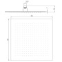 Villeroy & Boch Universal Showers Regenbrause 35 x 35 cm - Produktansicht