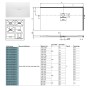Receveur de douche Villeroy & Boch Squaro Infinity 130 x 90 cm pour installation en angle à droite - photo produit