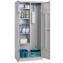 Wolfstahl Putzmittelschrank Stahl abschliessbar 80 x 50 x 180 cm - Detailansicht