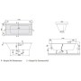 Vasca Villeroy & Boch Subway Duo 180 x 80 cm, Special Combi Pool Active, Posizione 2