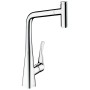 hansgrohe Miscelatore monocomando da cucina Metris Select M71 320, beccuccio estraibile, 1getto, sBox