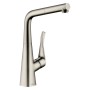 hansgrohe Miscelatore monocomando per cucina Metris M71 320, beccuccio estraibile, 1getto