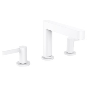 Robinet de lavabo 3 trous hansgrohe Finoris 110 avec bonde Push-Open