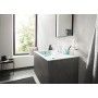 Robinet de lavabo 3 trous hansgrohe Finoris 110 avec bonde Push-Open - vue détaillée