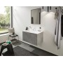 Robinet de lavabo 3 trous hansgrohe Finoris 110 avec bonde Push-Open - vue technique